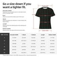 thumbnail image 4 of Bixox Men's Buffalo Plaid Dark Green Printed Short Sleeve Skinny Athletic T-Shirt, 4 of 6