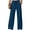 Navy Blue, variant on Chiclily Women's Wide Leg Sweatpants Apricot 2XL Lounge Yoga Pants Drawstring Workout Athletic Joggers with Pockets