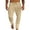 Khaki, variant on Men's Solid Painting Cotton Linen Plus Size Beach Pants Spring Summer White L