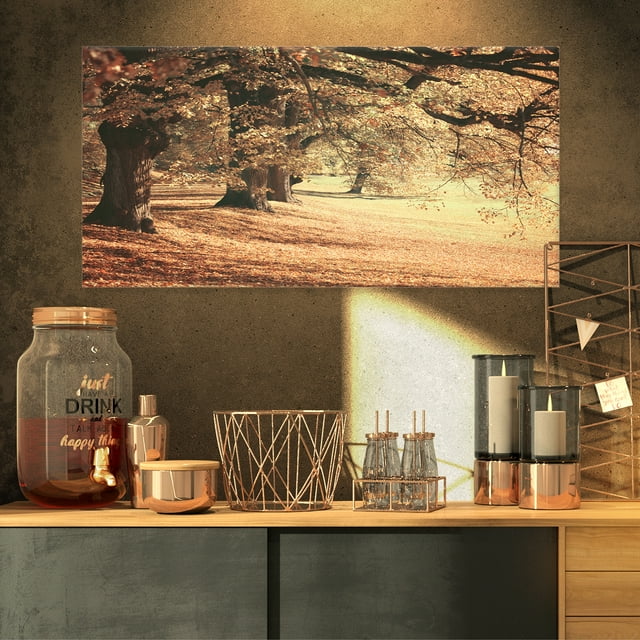 Imagerie Rêveuse de Forêt d'Automne - Art Moderne sur Toile