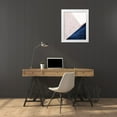 thumbnail image 3 of Urban Epiphany 26x32 White Modern Wood Framed Museum Art Print Titled - PinkNavy Mountains 1, 3 of 4