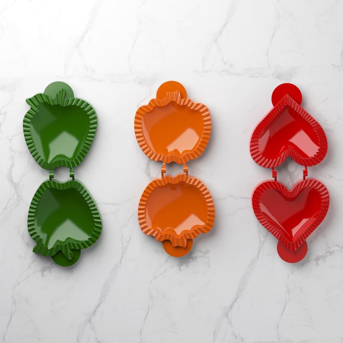 Moules à Chaussons (hand Pies) Antiadhésifs - Lot De 3 Formes (sapin, Bonhomme De Neige, ?), Réutilisables - 10
