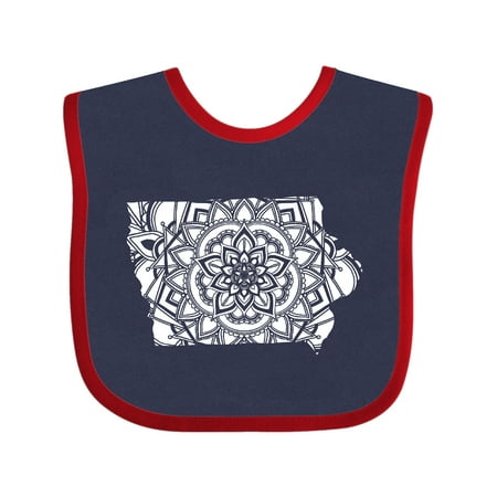 

Inktastic Iowa Silhouette Mandala Gift Baby Boy or Baby Girl Bib