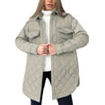 thumbnail image 1 of Txlixc Chaqueta acolchada para mujeres con cinturón ligero, cómodo, cálido, de manga larga de una sola fila Txlixc moda, 1 of 4