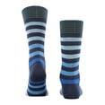 thumbnail image 3 of Burlington Calcetines de hombre - Blackpool, algodón, rayas, logotipo, talla única Azul oscuro/azul claro, 3 of 4