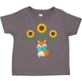 thumbnail image 3 of Inktastic Reading Book Lover Sunflower Fox Boys or Girls Toddler T-Shirt, 3 of 5