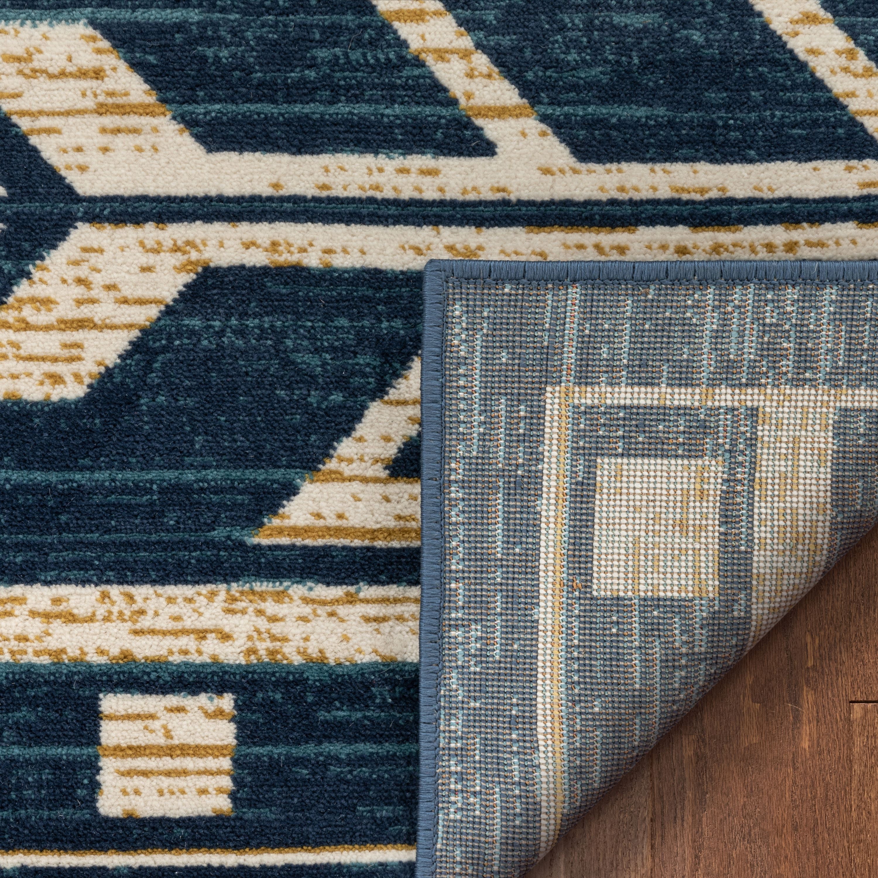 Well Woven Canton Blue Southwestern Medallion Runner Rug 3x10 (2'7" x 9'10")