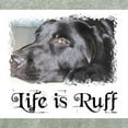 thumbnail image 3 of CafePress - BLACK LAB LIFE IS RUFF - Women's Nightshirt, 3 of 4