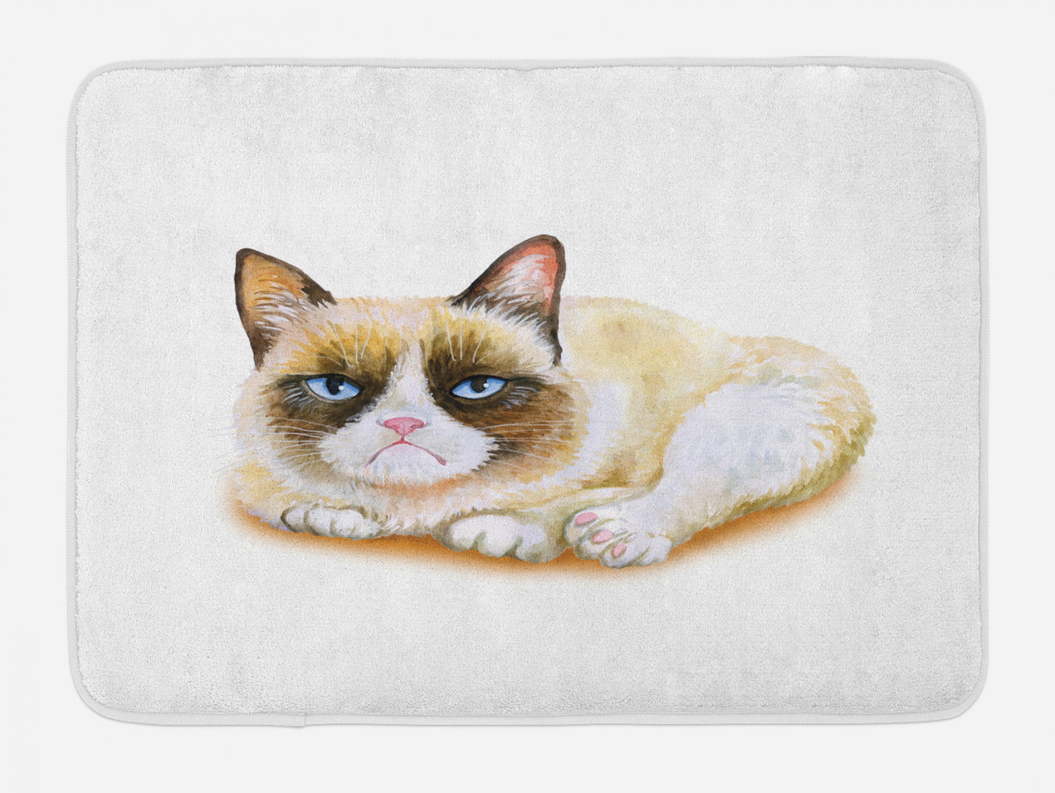 DOORMAT--18 X 27--China Blue Siamese Cats Non-skid rubber backed, 
