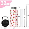 thumbnail image 2 of Daisy Gifts 18oz Sport Water Bottle with Flip Straw & Spout Lid, Floral Stainless Steel Insulated Gym Water Bottle, Flower Lover Gifts for Women Men (1 PC), 2 of 6