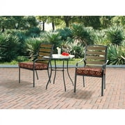 Mainstays Jackson Meadows 3-Piece Endurowood Outdoor Bistro Set, Seats 2