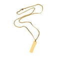 thumbnail image 3 of Collar con colgante de acero de titanio, hecho a mano, con cierre resistente. oro, 3 of 9
