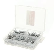Hyper Tough 250 Piece Assorted Size Aluminum Rivets in Divided Plastic Storage Case TN75129A