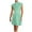 Mint Green, variant on IROINNID Women's Fashion Summer Hollow Out Casual Mini Dress Sleeveless Dress A-Line Solid Color Dress