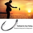 thumbnail image 1 of Anzuelo de Pesca, Anzuelo para Pescar, 30 piezas, Anzuelo de Acero Al Carbono Con Púas Perforadas, Anzuelo para Pesca en el Mar, 1 of 7