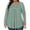 Tops-83Green, variant on Plus Size Tops for Curvy Women Loose Fit Crew Neck Long Sleeve Tops Plus Size Nautical Striped Tunic Tops Classic B&W Pattern Vacation Cruise Wear
