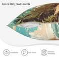 thumbnail image 3 of KLL Coastal Palm Beach Decorative Throw Pillow Covers Velvet Soft for Couch Sofa Bedroom Living Room Outdoor (No pillow core)-, 3 of 5