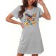 thumbnail image 5 of Camisón corto de talla grande para mujer, camisón de manga corta con estampado de pecho a la moda, camisón para mujer, 5 of 5