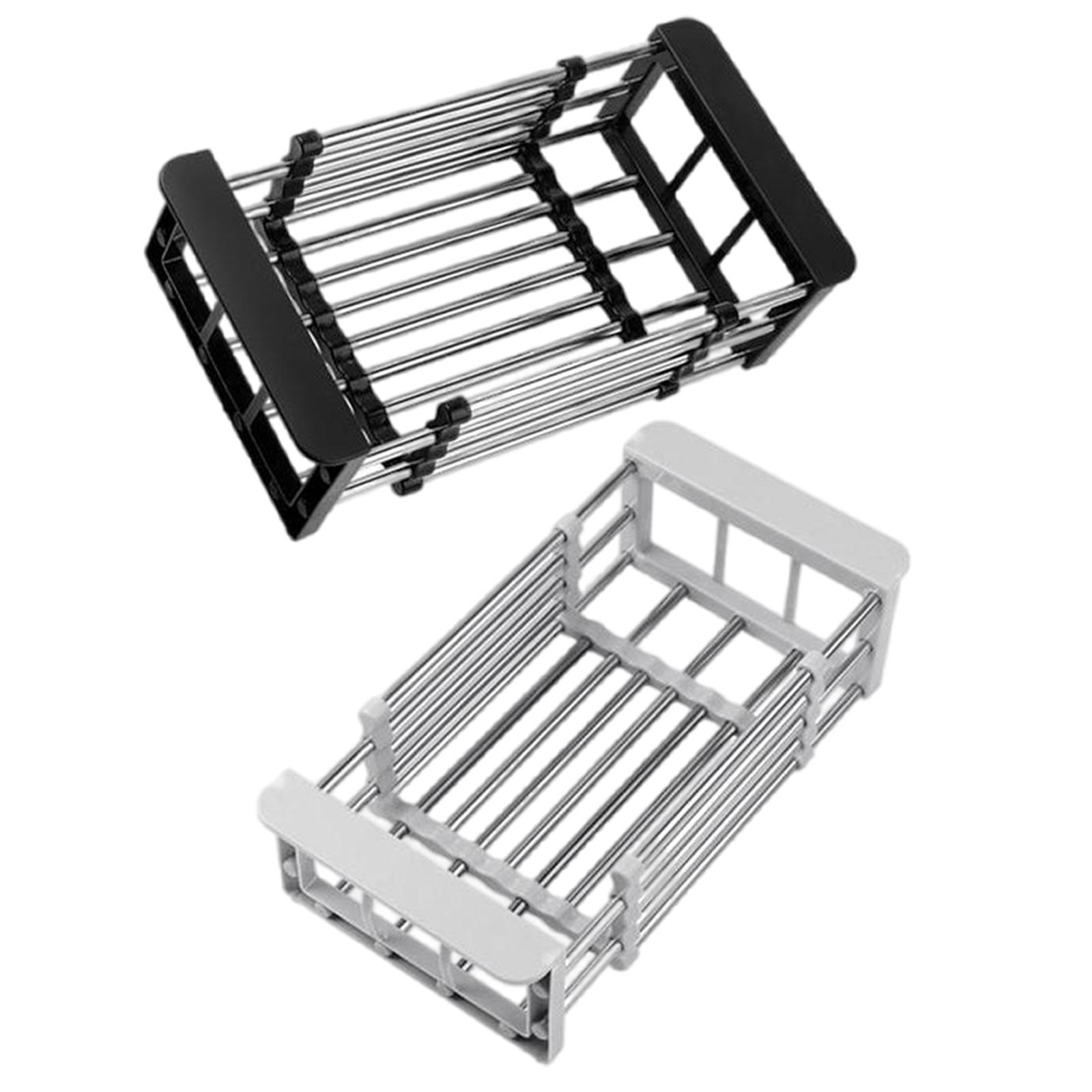 Kitchen Sink Storage Rack,Adjustable Stainless Steel Kitchen Sink Rack