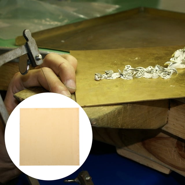 CHICHUMID Copper Sheets For Crafting As Artistic Project Brass Plate 1Set