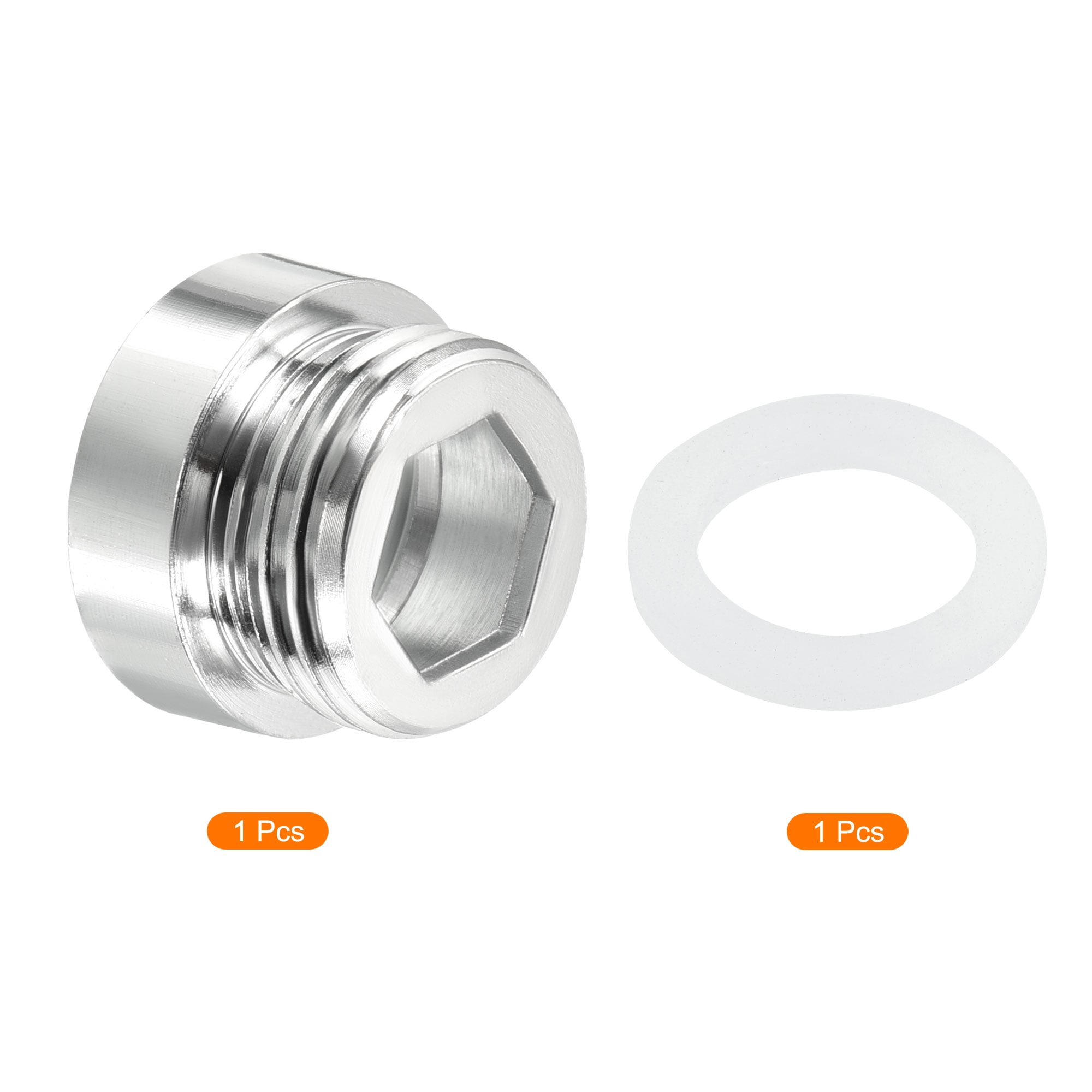 PATIKIL M22 To M18 Thread Adapter – Chrome Plated Brass Faucet Aerator Connector For Hose & Filter