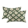 thumbnail image 2 of Pattern Yellow Green Tile Pattern Pillowcase King Size 40''x20'' Satin Double-Sided Print Soft Wrinkle Resistant, 2 of 9