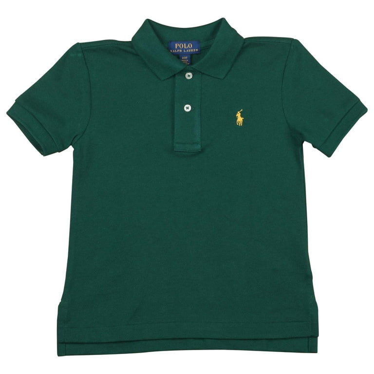 Polo RL Toddler Boy's (2T-5T) Mesh Polo Shirt (Pine Green, 3T