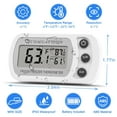 thumbnail image 6 of 2pcs Digital Refrigerator Thermometers - Freezer Room Thermometers with Max/Min Record and LCD Display, Battery Included, 6 of 9