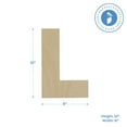 thumbnail image 2 of Wooden Letter L Cutouts 12", Wooden Letters for Wall Decor, Home Decor, Crafts, and Party Decorations by Woodpeckers, 2 of 6