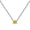 Yellow, variant on 8A Rectangle Zirconia S925 Solid Sterling Tennis Necklaces Women Wedding Party-Pink