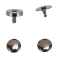 thumbnail image 3 of 50 Sets Magnetic Snap Buttons 14x4mm High Hardness Alloy Magnetic Button Clasp Snaps for Decorating Punk Clothing Shoes Silver Black, 3 of 3