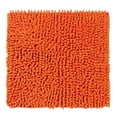 thumbnail image 2 of Better Trends Loopy Chenille Tufted Bath Mat Rug 100% Cotton, 24" square, Orange, 2 of 3