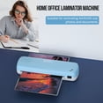 thumbnail image 3 of 10-Sheet Laminator Machine A4 A5 A6 Document Photo Laminating with Fast Warm-Up for Office Home Use Blue, 3 of 6