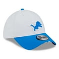 thumbnail image 3 of Men's New Era  White/Blue Detroit Lions 2025 NFL Training Camp 39THIRTY Flex Hat, 3 of 5