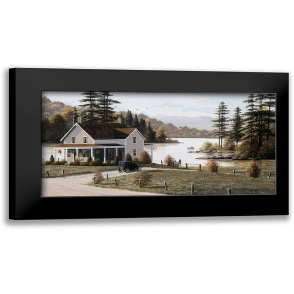 Saunders, Bill 14x9 Black Modern Framed Museum Art Print Titled - Out on the Lake