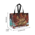 thumbnail image 2 of Leutsin Christmas Gift Bags with Handles - Large Non-Woven Tote Bags for Wrapping Xmas Party Favors,Reusable Holiday Tote Treat Bags,Ideal Gift Bags Supplies,12.4 x 6.7 x 10 Inches, 2 of 8