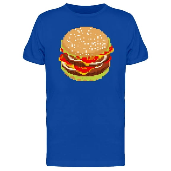 Hamburger Pixel Art Doodle Tee Men's -Image by Shutterstock