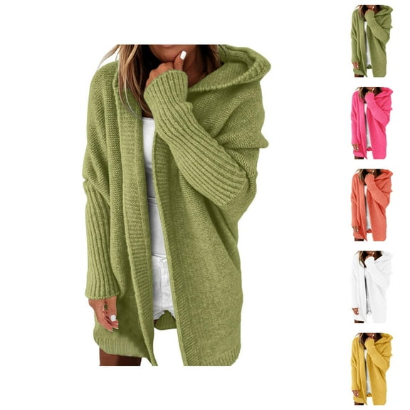 Cardigan Sweaters for Women 2025 Fall Winter Long Sleeve Open Front Knit Oversized Long Sweater Cardigan