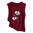 thumbnail image 4 of Ichuanyi Women Casual Fashion Printed Sleeveless Top Blouse Tank Camisole, 4 of 7