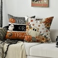 thumbnail image 5 of Sm:)e Trick or Treat Ghost Pumpkin Happy Halloween Pillow Covers 18x18 Inch Set of 2, Cushion Covers for Sofa Home Decor, 5 of 8