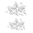 thumbnail image 1 of 100pcs Horquillas Giratorias Fáciles Shamjiam de Acero Inoxidable, 1 of 9