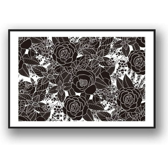 IDEA4WALL Framed Canvas Wall Art for Living Room, Bedroom Rose Flowers Canvas Prints for Modern Home Decoration Ready to Hang