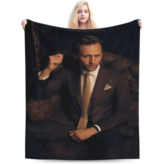 Blanket Tom Hiddleston Soft and Comfortable Warm Fleece Throw Blankets Yoga Blankets Beach Blanket Picnic Blankets Gift for Dorm room office decor Sofa Bed Camping Travel All Season