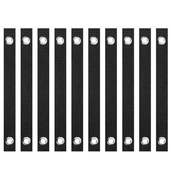 Uxcell 16 Inch Tree Straps for Staking, 20 Pack Tree Support Straps with Grommets, Black