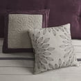thumbnail image 3 of Cotton Bedding Set 7 PC Pieced Faux Suede Comforter Set Purple Queen,Comforter Set, 3 of 13