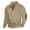 #_001Khaki, variant on Hogleaql Mens Sweaters and Pullovers Knitted 1/4 Button Up Casual Stand Collar Sweater Elbow Patches Fall Winter Long Sleeve Pullover Black S