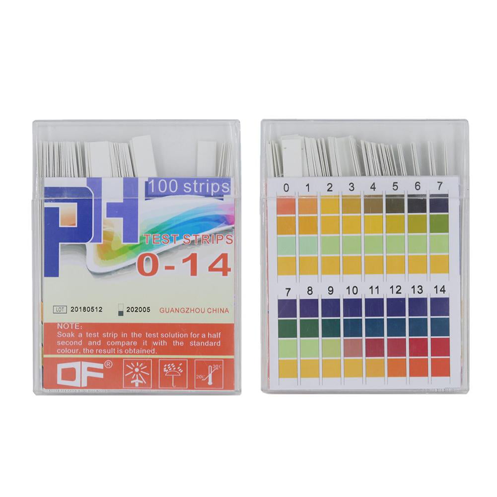 100Pcs 0-14 PH Test Strips Litmus Paper Universal Alkaline Acid Indicator Pa sp 