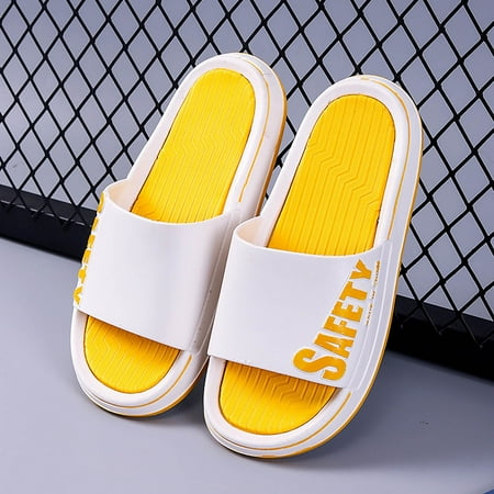 

Dpityserensio Summer Indoor Home Deodorant Bath Non-slip Soft Bottom Couple Household Female Sandals Summer Women Sandals Clearance Beige 7.5(40-41)