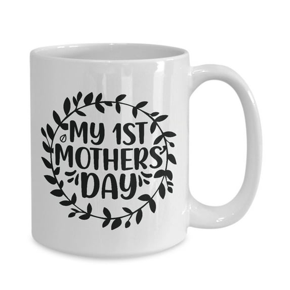 My 1St Mothers Day New Mom White Gift coffee mug