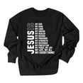 thumbnail image 2 of Women's Sweatshirts 2025 Jesus Sweatshirt Christian Sweatshirts Long Sleeve Crewneck Pullover Top Sweatshirt for Women, 2 of 4